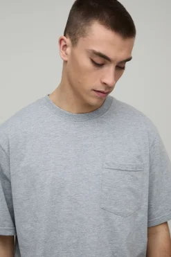 boohooMAN T-shirt Décontracté À Poche<Homme Indispensables Grande Taille|Tout Afficher