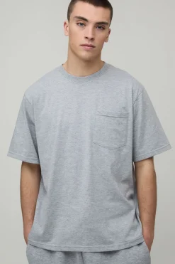 boohooMAN T-shirt Décontracté À Poche<Homme Indispensables Grande Taille|Tout Afficher