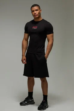 T-shirt De Boxe Ajusté Muscle Fit Actif Homme