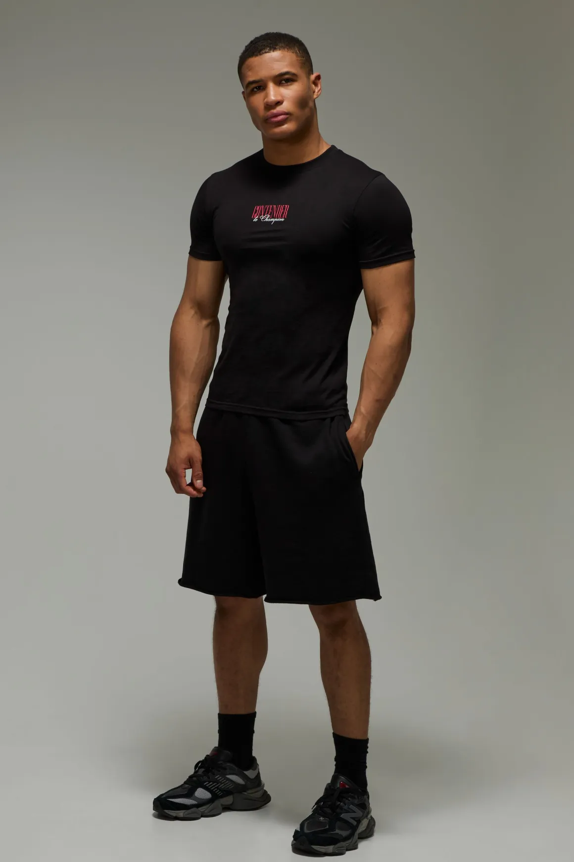 T-shirt De Boxe Ajusté Muscle Fit Actif Homme