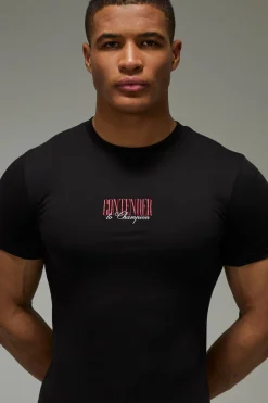 T-shirt De Boxe Ajusté Muscle Fit Actif Homme