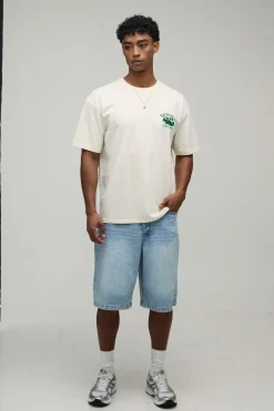 T-shirt de course Monaco oversize en écru