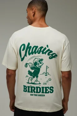boohooMAN T-shirt De Golf Oversize Active Chasing Birdies<Femme Tout Afficher Activewear|Athleisure