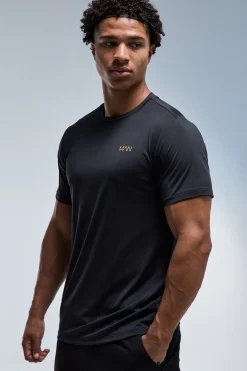 boohooMAN T-shirt De Performance Homme Active Gold Coupe Regular<Femme T-Shirts|Athleisure