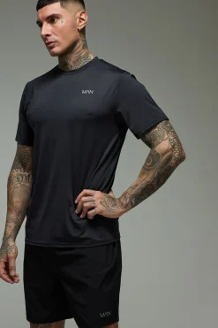 boohooMAN T-shirt de performance Tall Man Active Regular Fit<Homme Tout Afficher|Tout Afficher Activewear