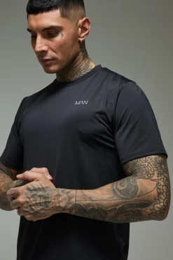 boohooMAN T-shirt de performance Tall Man Active Regular Fit<Homme Tout Afficher|Tout Afficher Activewear