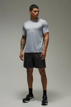 T-shirt De Sport Homme Coupe Ajustée Manches Raglan Essentials Léger Pour Salle De Sport