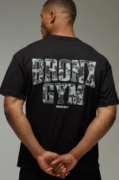 boohooMAN T-shirt De Sport Oversize Bronx À Imprimé Camouflage<Femme Tout Afficher Activewear|Athleisure