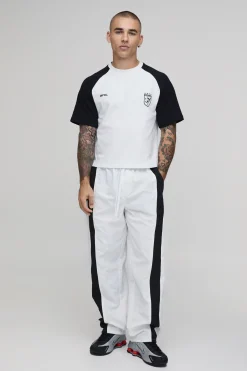 boohooMAN T-shirt De Sport Raglan Boxy Raccourci Coupe Regular<Homme T-Shirts