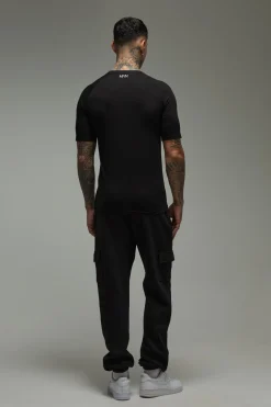 boohooMAN T-shirt de Sport Raglan Coupe Musclée Active pour Homme Grande Taille<Femme Tout Afficher|Tout Afficher Activewear