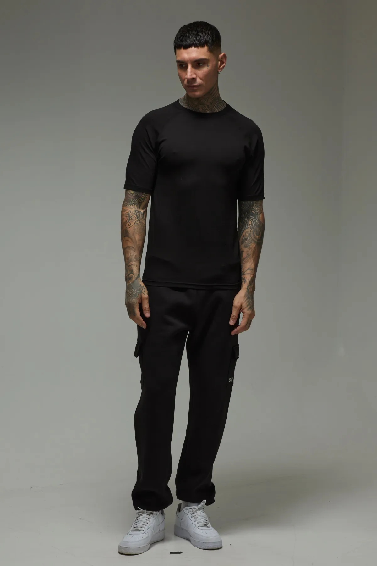 boohooMAN T-shirt de Sport Raglan Coupe Musclée Active pour Homme Grande Taille<Femme Tout Afficher|Tout Afficher Activewear
