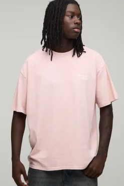boohooMAN T-shirt Édition Limitée Oversize Effet Délavé<Homme T-Shirts Impriméstendances|T-Shirts