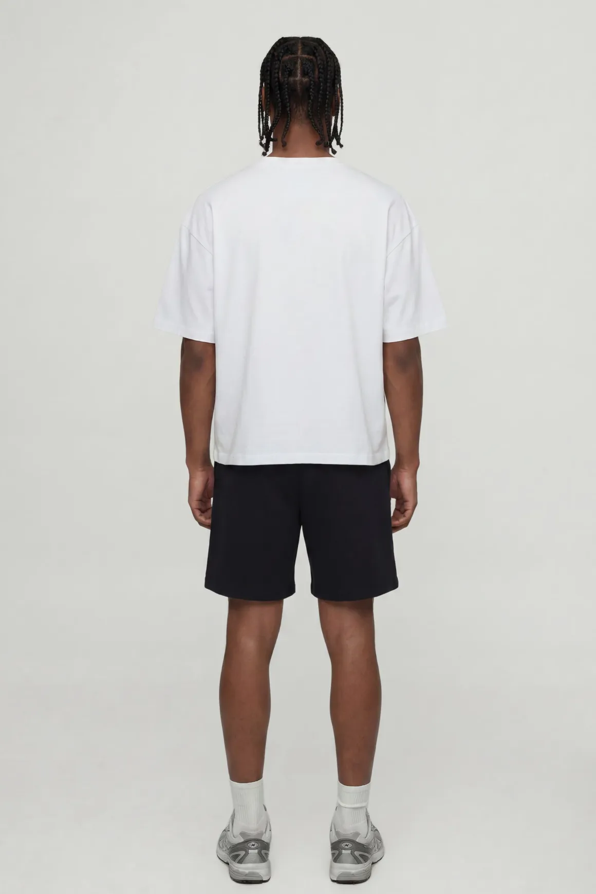 T-shirt Délavé Col V Coupe Ample Oversize