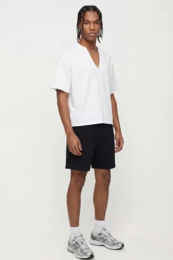 T-shirt Délavé Col V Coupe Ample Oversize