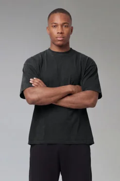 T-shirt Délavé Oversize Col Allongé One More Rep