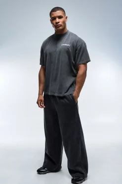 T-shirt Délavé Oversize Col Étendu One More Rep