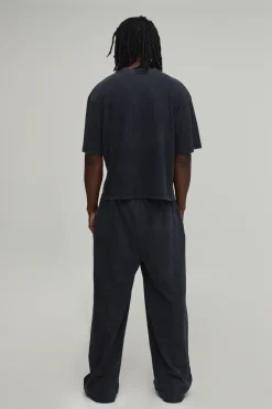 boohooMAN T-shirt Délavé Oversize Coupe Boxy Avec Poche Avant Pour Homme Grand<Homme Tout Afficher|Tout Afficher