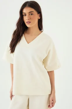 T-Shirt DSGN Studio Interlock Col V Coupe Oversize