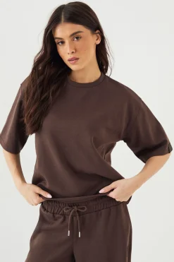 T-Shirt DSGN Studio Interlock Col Rond Coupe Oversize