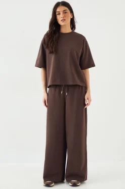 T-Shirt DSGN Studio Interlock Col Rond Coupe Oversize