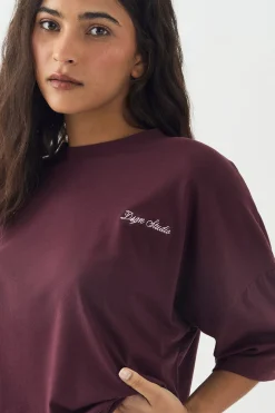 T-Shirt DSGN Studio Lounge Manches Courtes Surdimensionné Ultra-Doux