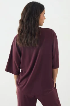 T-Shirt DSGN Studio Lounge Manches Courtes Surdimensionné Ultra-Doux