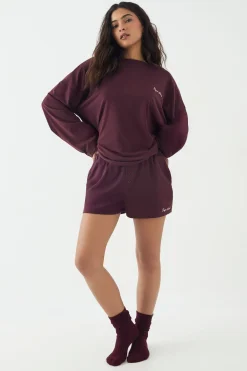 DSGN Studio T-Shirt Lounge Manches Longues Oversize Ultra-Doux<Femme Dsgn Studio|Pyjamas