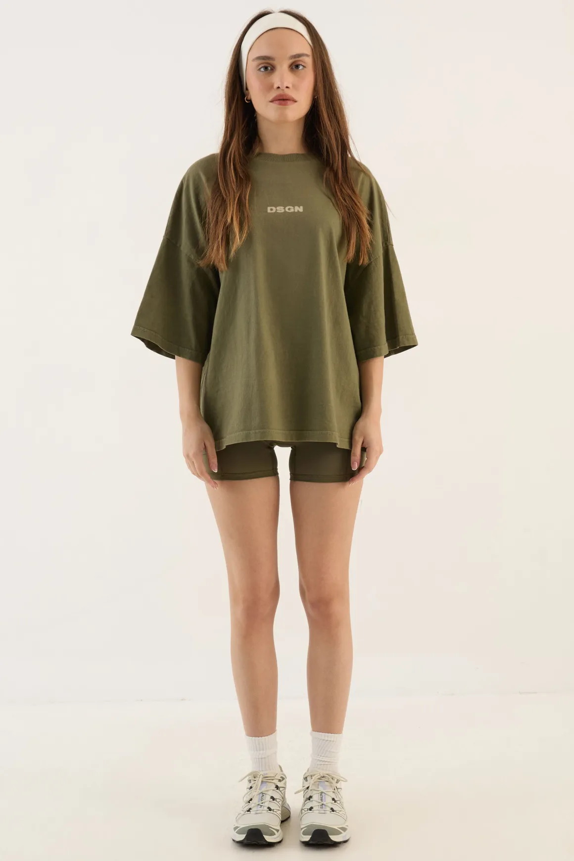 T-shirt Dsgn Studio À Manches Courtes Oversize En Tissu Épais Délavé