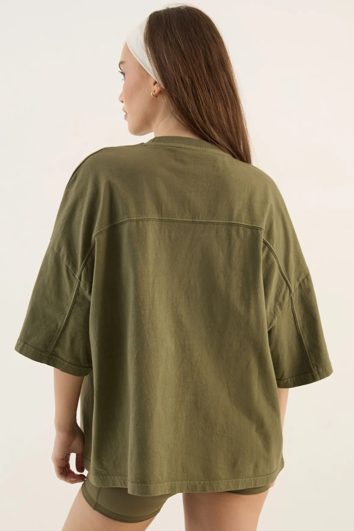 T-shirt Dsgn Studio À Manches Courtes Oversize En Tissu Épais Délavé