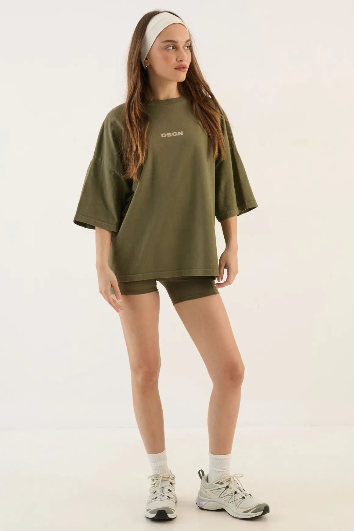 T-shirt Dsgn Studio À Manches Courtes Oversize En Tissu Épais Délavé