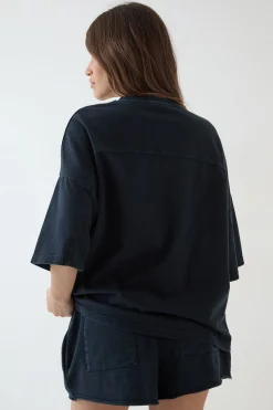 T-shirt Dsgn Studio À Manches Courtes Oversize En Tissu Épais Lavé