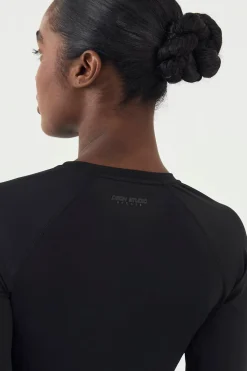DSGN Studio T-Shirt à Manches Longues Coupe Ample avec Inserts en Maille<Femme Vêtements De Sport|Dsgn Studio