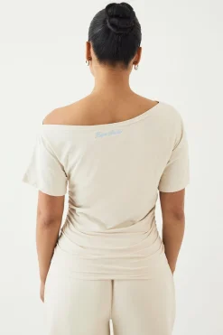 DSGN Studio T-shirt À Épaules Dénudées Avec Fronces<Femme Dsgn Studio|Tops