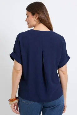 T-shirt À Détails De Plis Nervurés