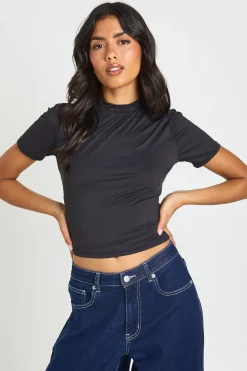 T-shirt Effet Seconde Peau Col Rond Au Quotidien