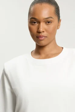 KarenMillen T-shirt En Jersey Grande Taille À Épaulettes Structurées<Femme Tops