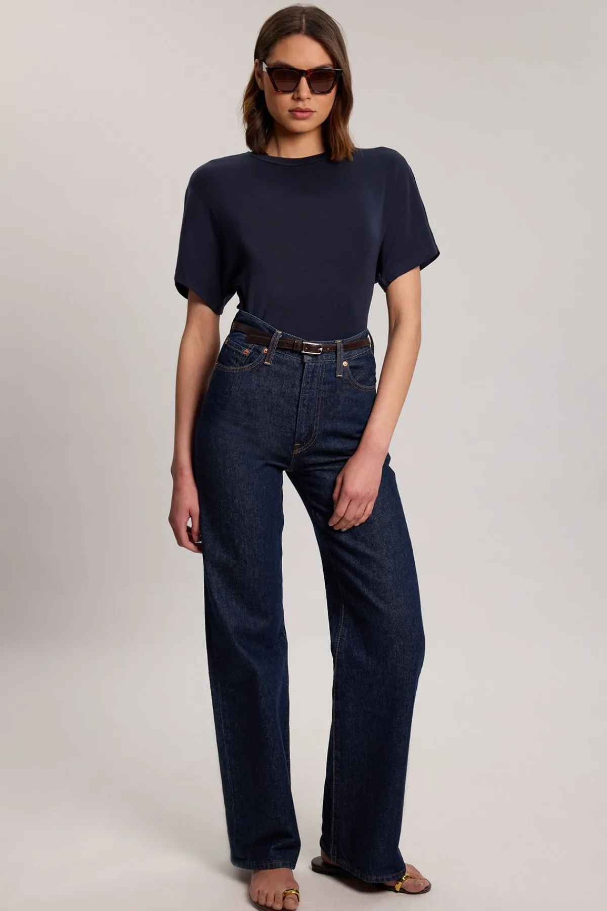 KarenMillen T-shirt En Jersey Mélangé Laine<Femme Tops