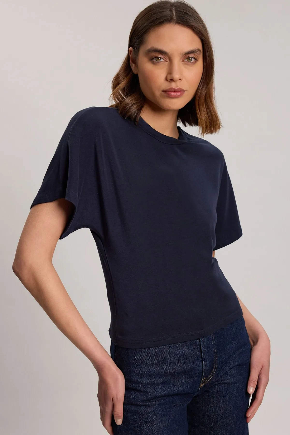 KarenMillen T-shirt En Jersey Mélangé Laine<Femme Tops
