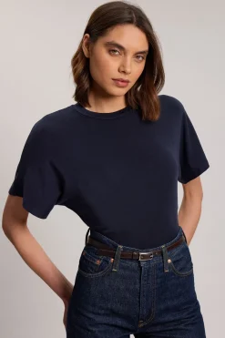 KarenMillen T-shirt En Jersey Mélangé Laine<Femme Tops