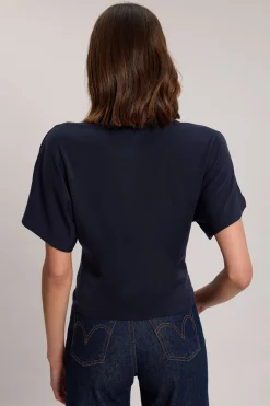 KarenMillen T-shirt En Jersey Mélangé Laine<Femme Tops