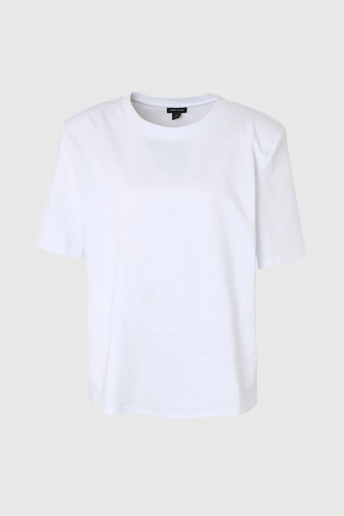 T-shirt En Jersey À Épaules Structurées