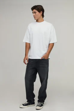 boohooMAN T-shirt En Jersey Slub Étoilé Coupe Oversize<Homme T-Shirts Impriméstendances|T-Shirts