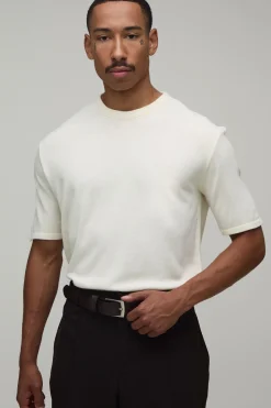 T-shirt En Maille Coupe Regular Toucher Doux