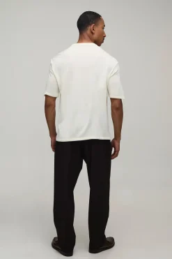 T-shirt En Maille Coupe Regular Toucher Doux