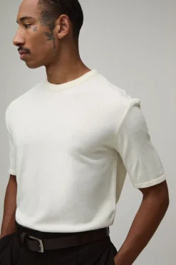 T-shirt En Maille Coupe Regular Toucher Doux