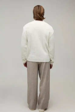 boohooMAN T-shirt En Maille Côtelée Coupe Regular Avec Poche<Homme Tout Afficher|T-Shirts Grande Taille