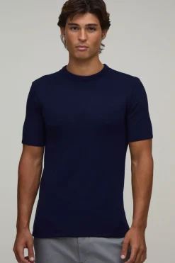 T-shirt En Maille Douce Coupe Ajustée Musclée