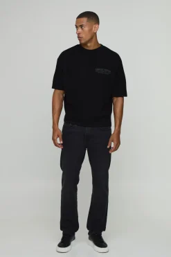 boohooMAN T-shirt En Maille Gaufrée Coupe Ample Décontractée Édition Limitée<Homme T-Shirts|Maille