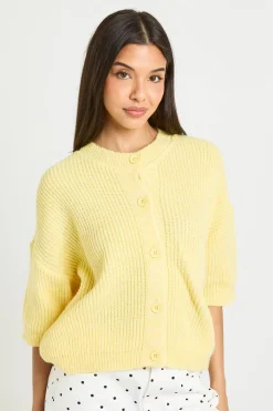 T-shirt En Maille Oversize À Boutonnage Sur Le Devant