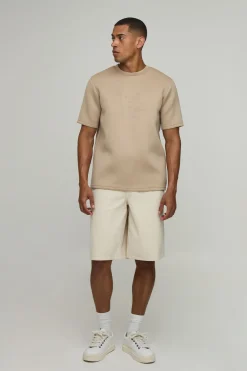 T-shirt En Scuba Bonded À Coupe Regular Avec Imprimé Floral